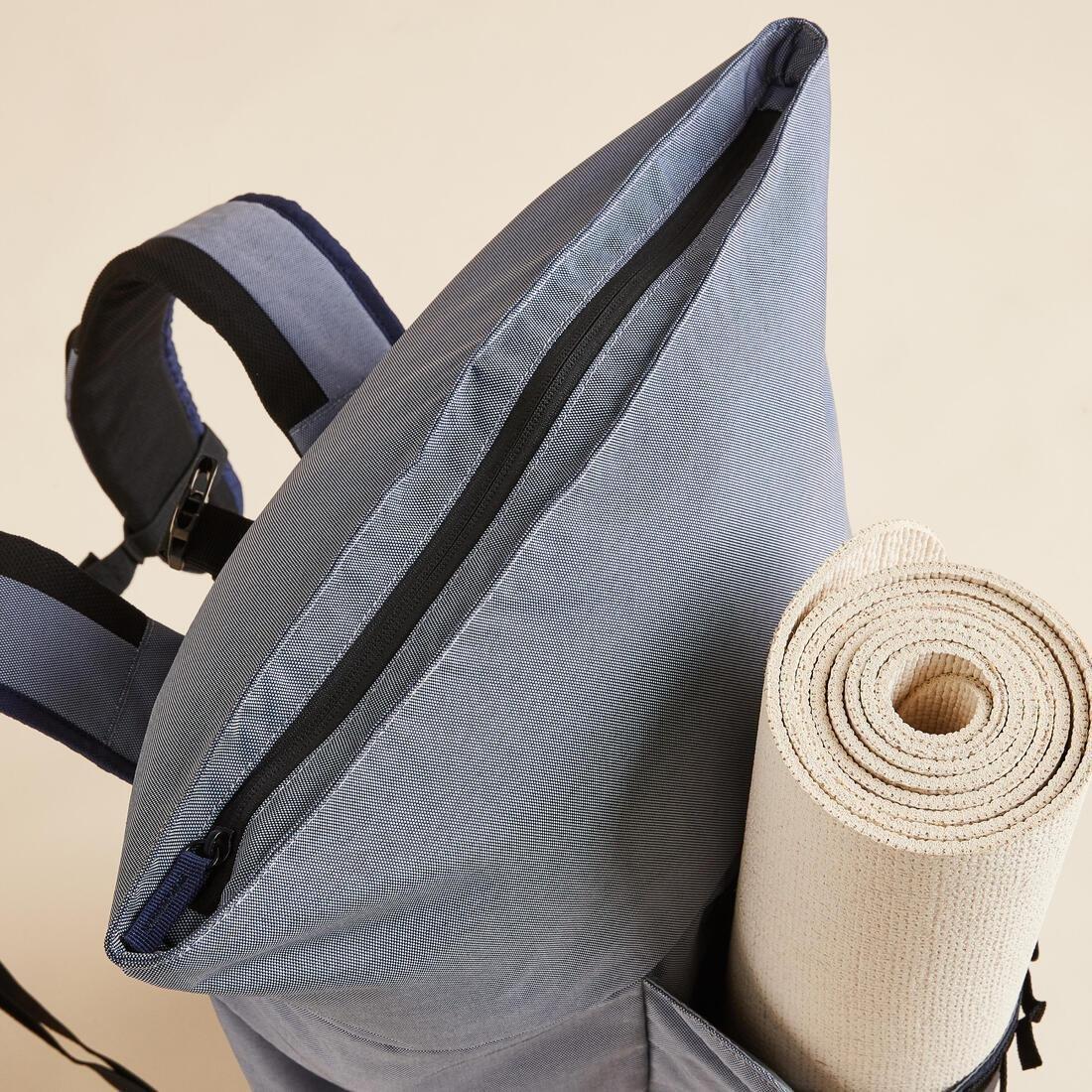 CORIANDER BROWN Yoga Mat Backpack - Blue/Grey, No Color, large image number 7