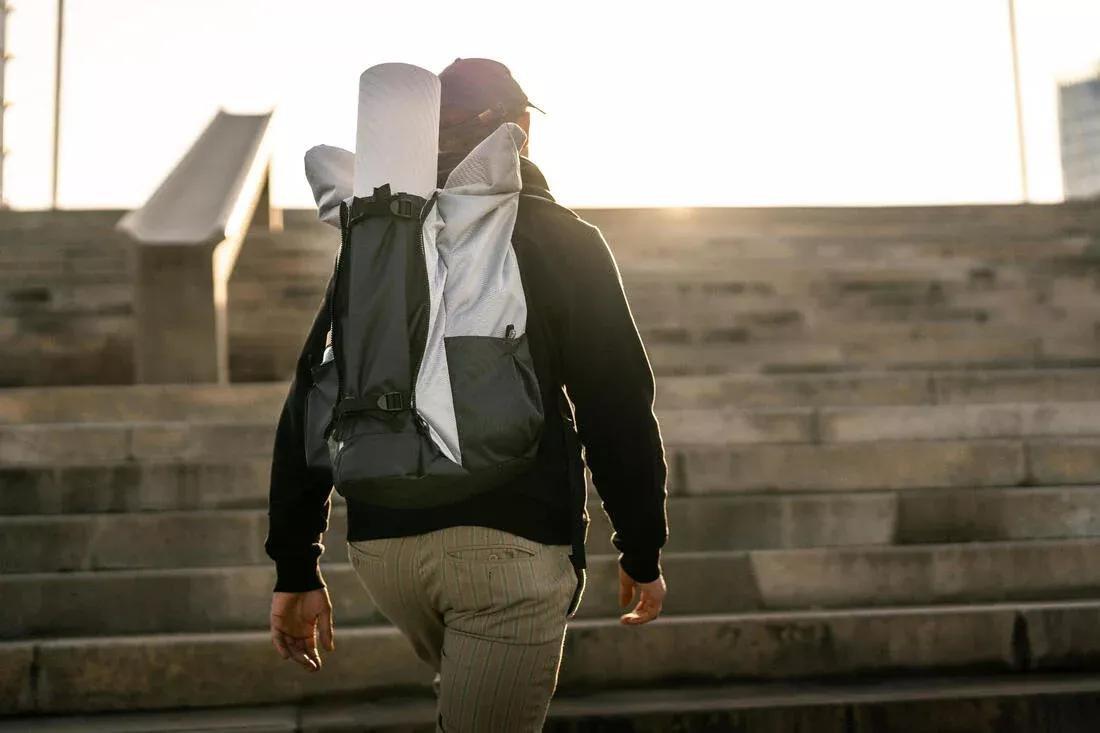 Yoga Mat Backpack, Brown, No Color, large image number 12