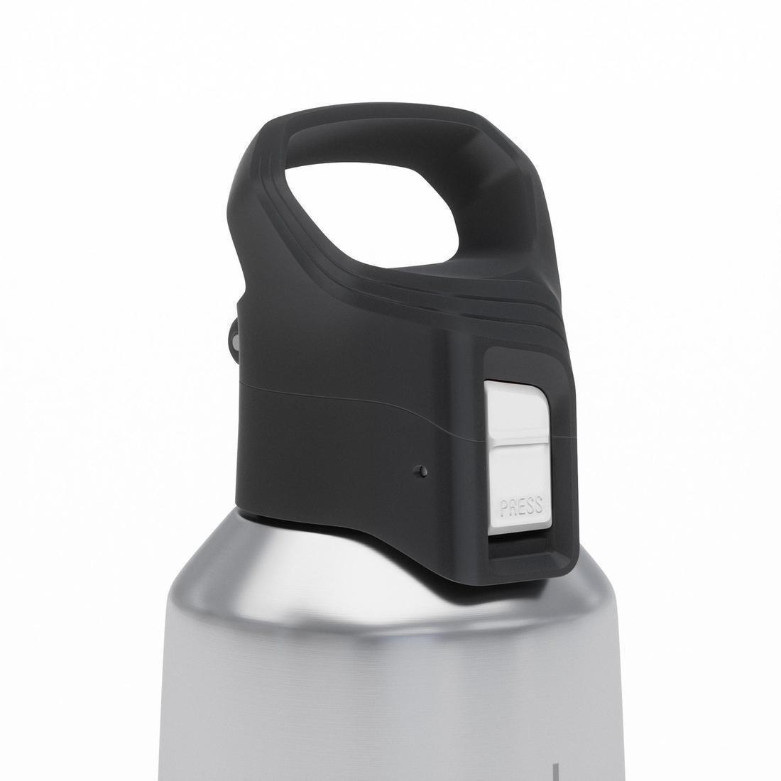 Insulated Stainless Steel Hiking Flask - Mh500 0.8L, Blue, No Color, large image number 0