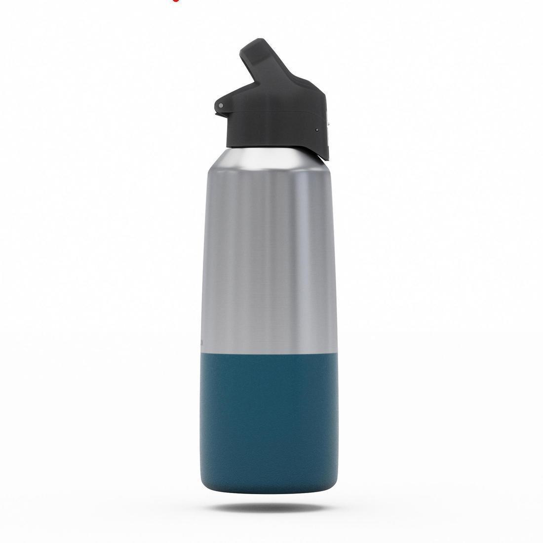 QUECHUA - Insulated Stainless Steel Hiking Flask - Mh500 0.8L, Blue