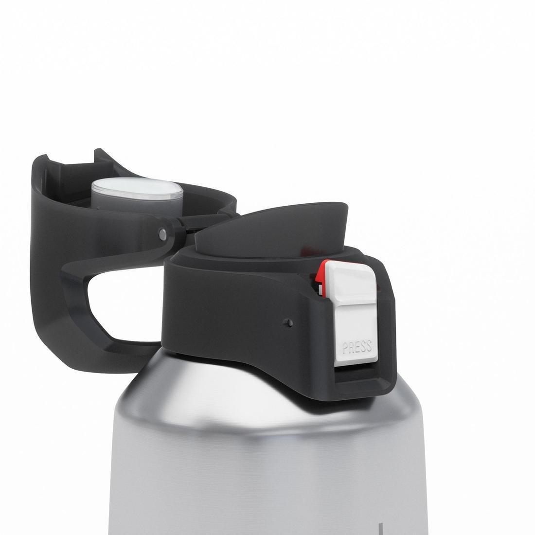 Insulated Stainless Steel Hiking Flask - Mh500 0.8L, Blue, No Color, large image number 5