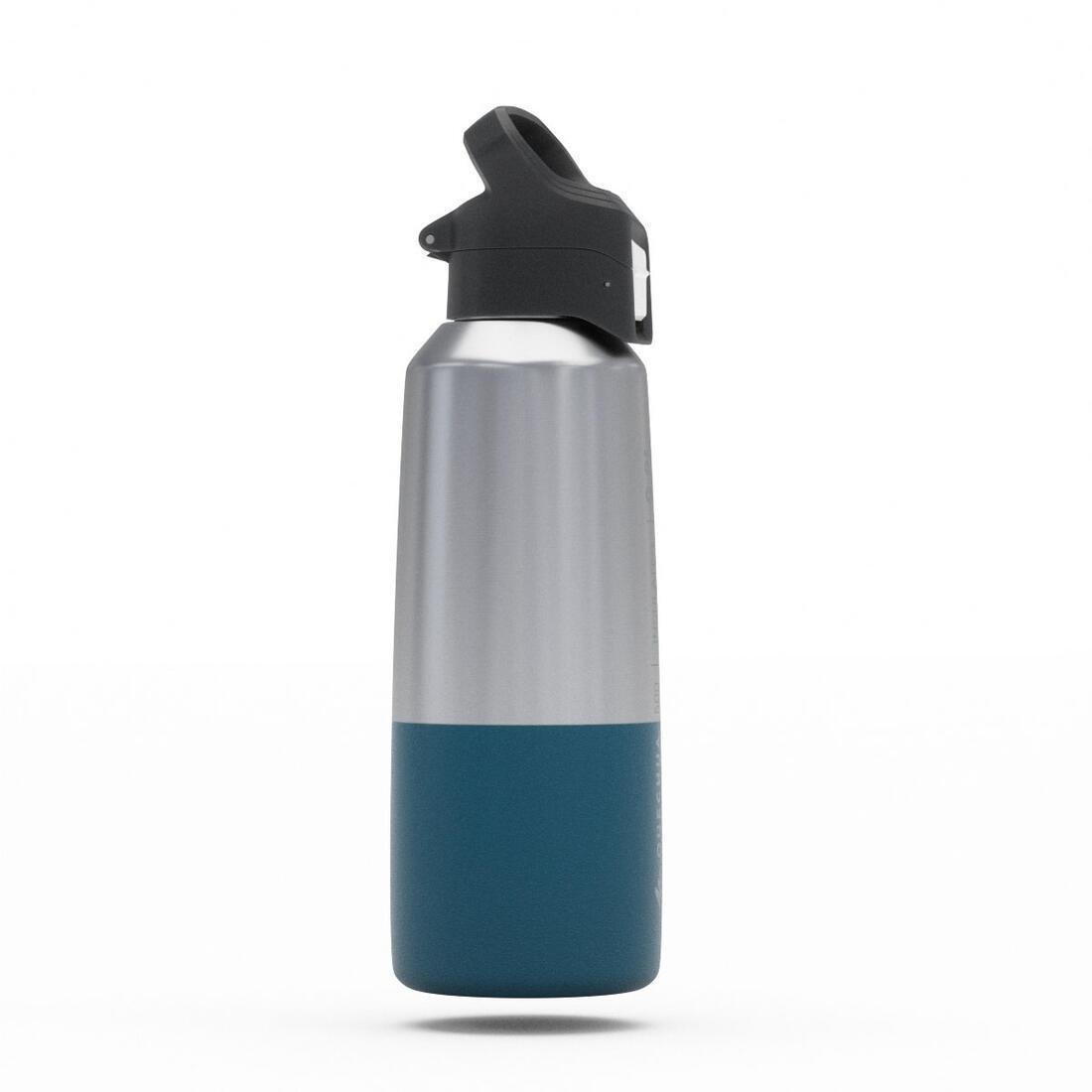 Insulated Stainless Steel Hiking Flask - Mh500 0.8L, Blue, No Color, large image number 10