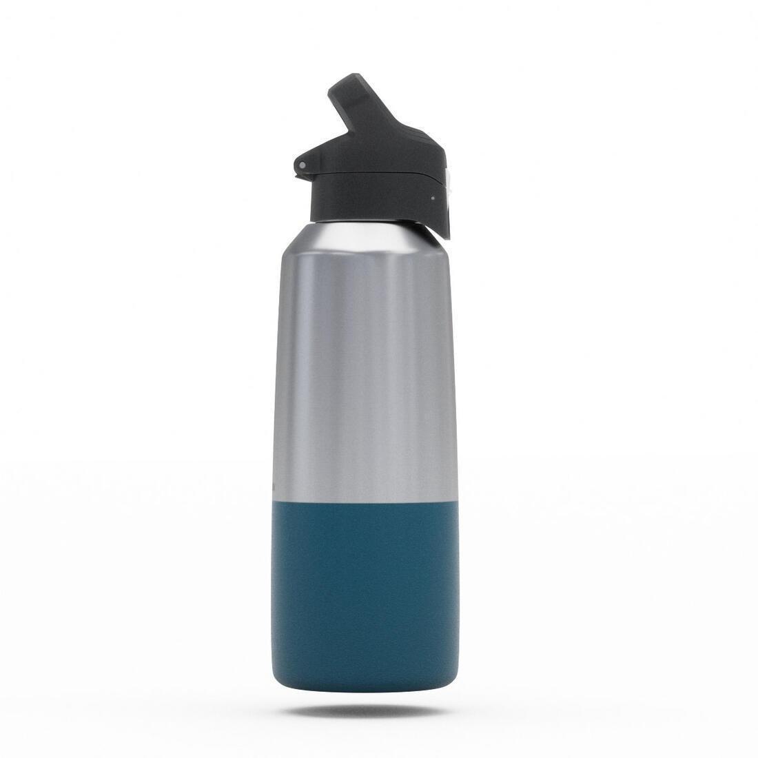 Insulated Stainless Steel Hiking Flask - Mh500 0.8L, Blue, No Color, large image number 11