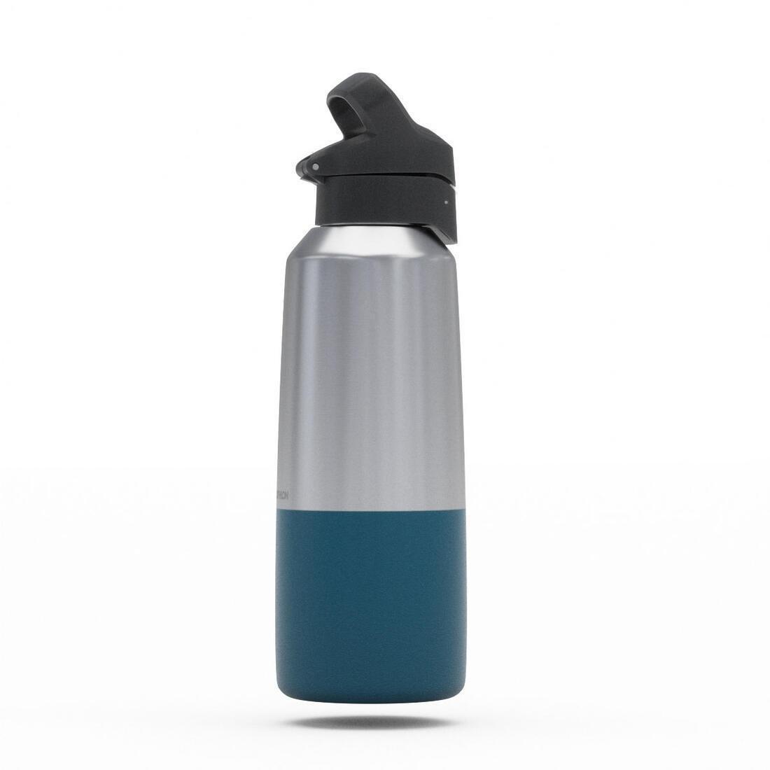 Insulated Stainless Steel Hiking Flask - Mh500 0.8L, Blue, No Color, large image number 12
