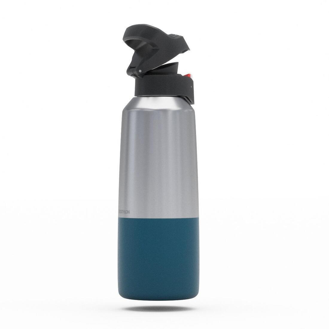 QUECHUA - Insulated Stainless Steel Hiking Flask - Mh500 0.8L, Blue