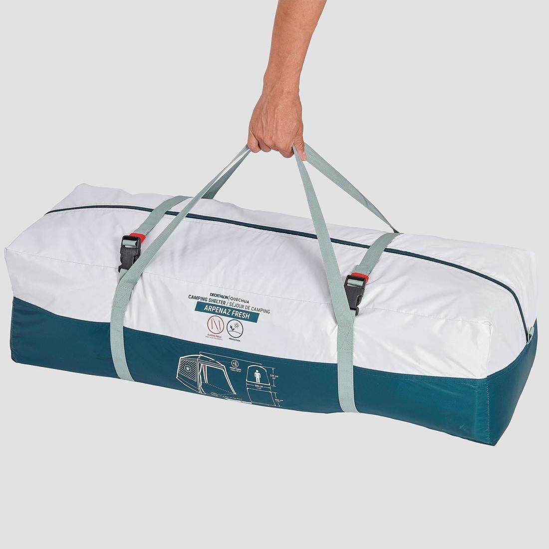 Camping Living Room with Poles Arpenaz Base Fresh 10-Person, No Color, medium