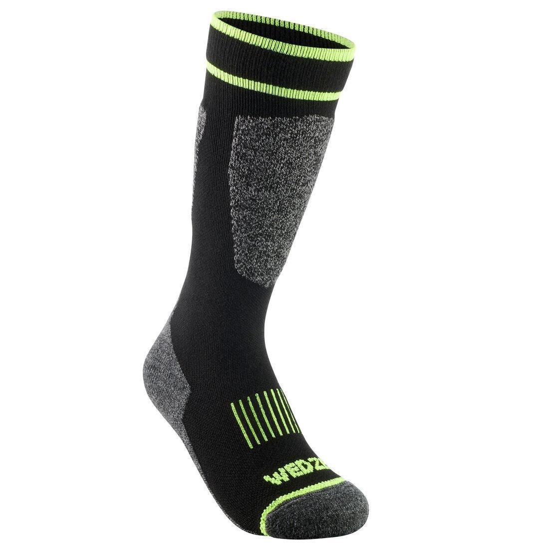 KIDS' SKI SOCKS - 100, black, , large image number 3