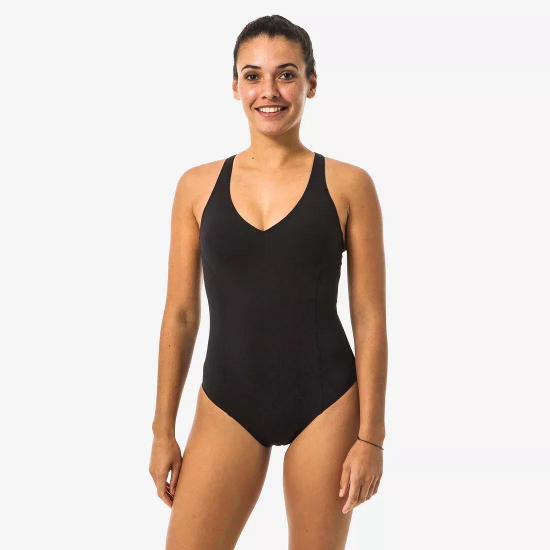 Women One-Piece Swimsuit, Black, , large image number 0