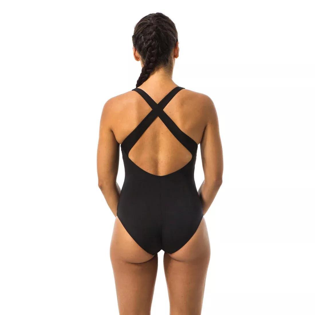 Women One-Piece Swimsuit, Black, , large image number 2