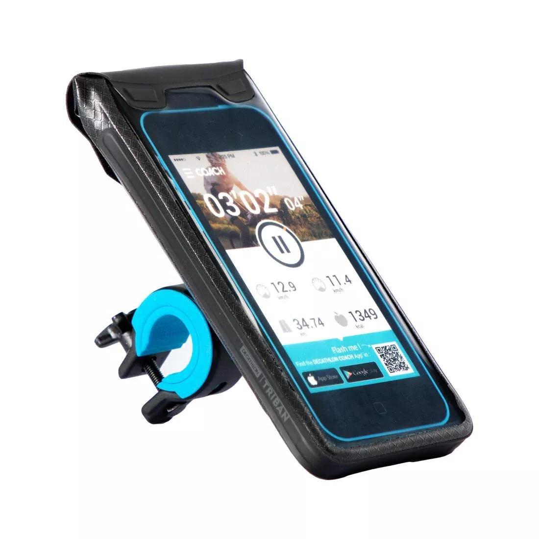 Waterproof Bike Smartphone Holder, Blue, No Color, large image number 0