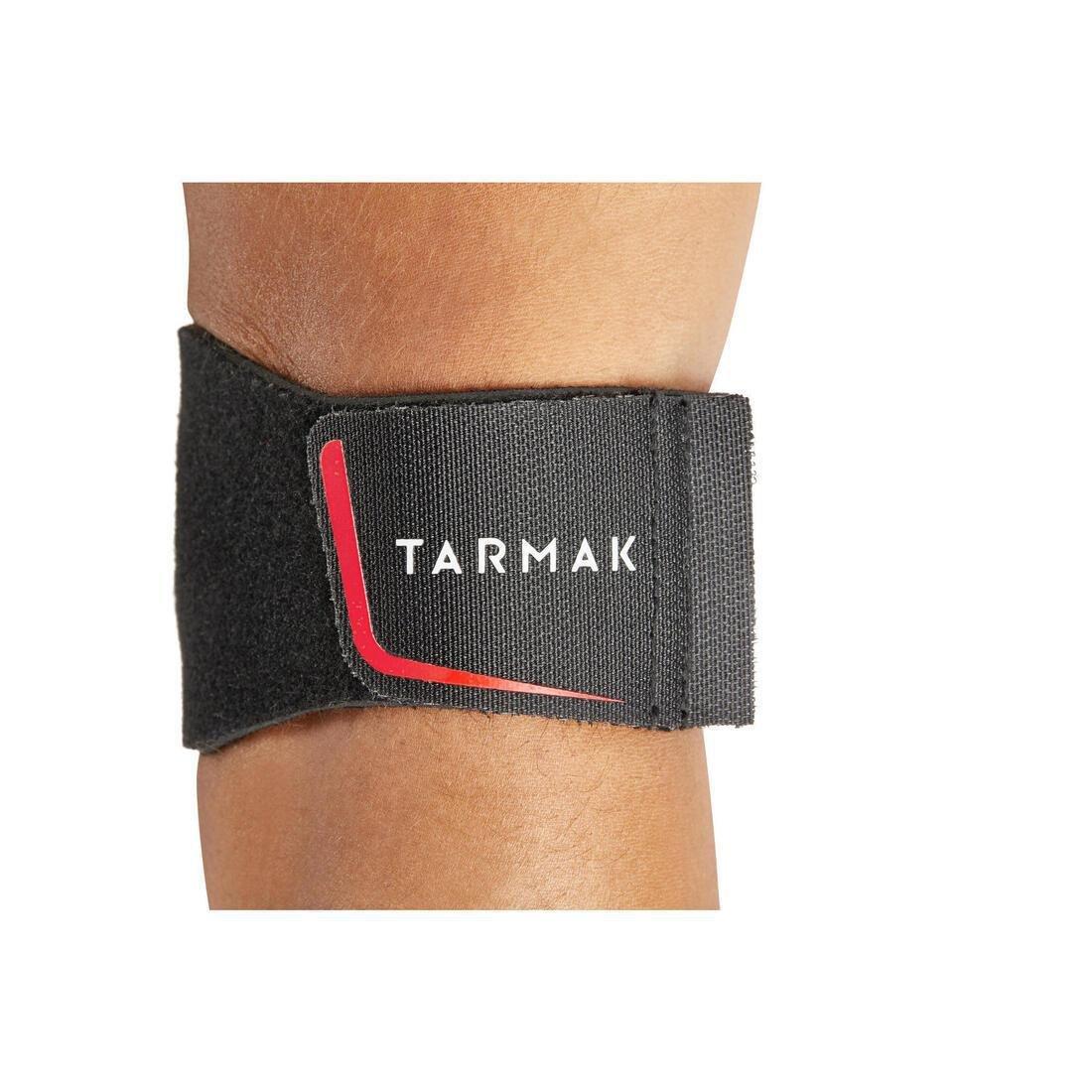 Men's/Women's Left/Right Supportive Elbow Strap, Black, No Color, large image number 7