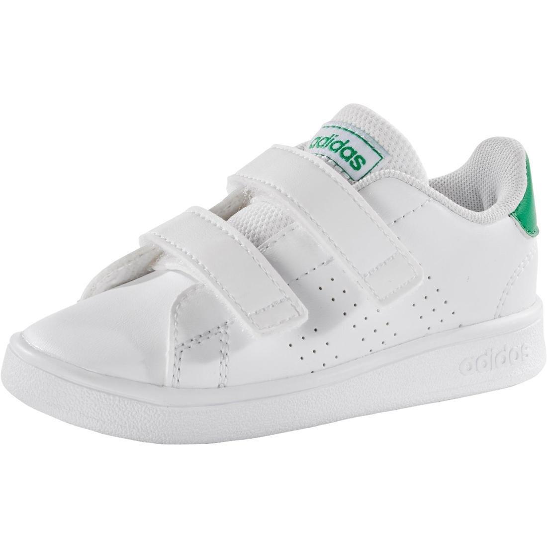 Kids Unisex Advantage Shoes, White/Green, No Color, large image number 1