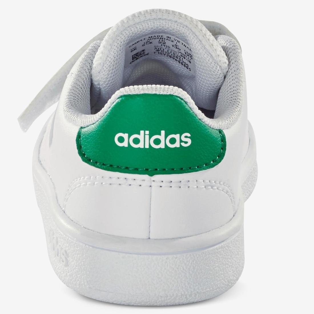 Kids Unisex Advantage Shoes, White/Green, No Color, large image number 5