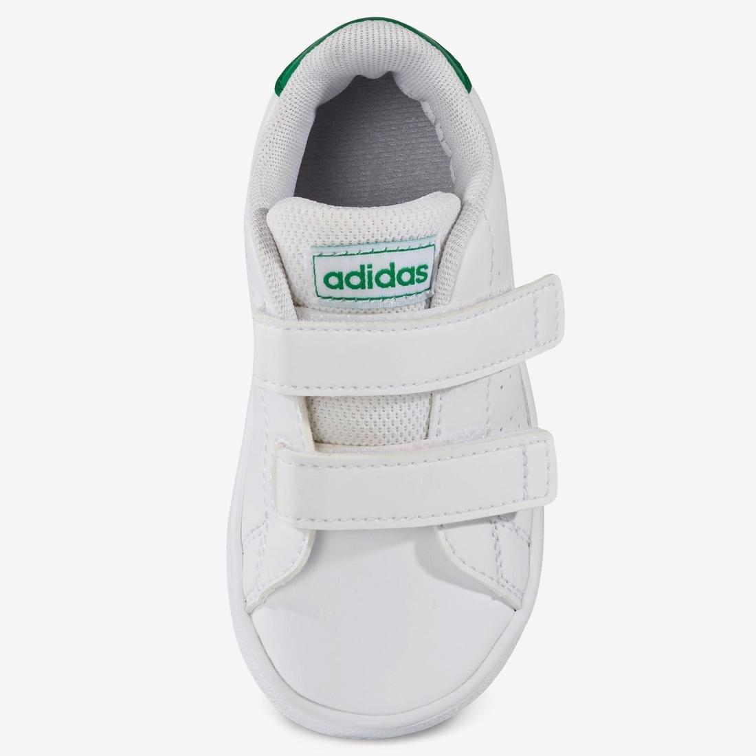 Kids Unisex Advantage Shoes, White/Green, No Color, large image number 7