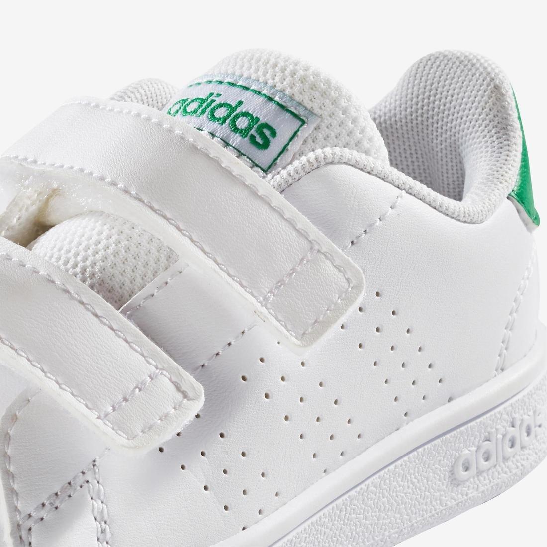 Kids Unisex Advantage Shoes, White/Green, No Color, large image number 9