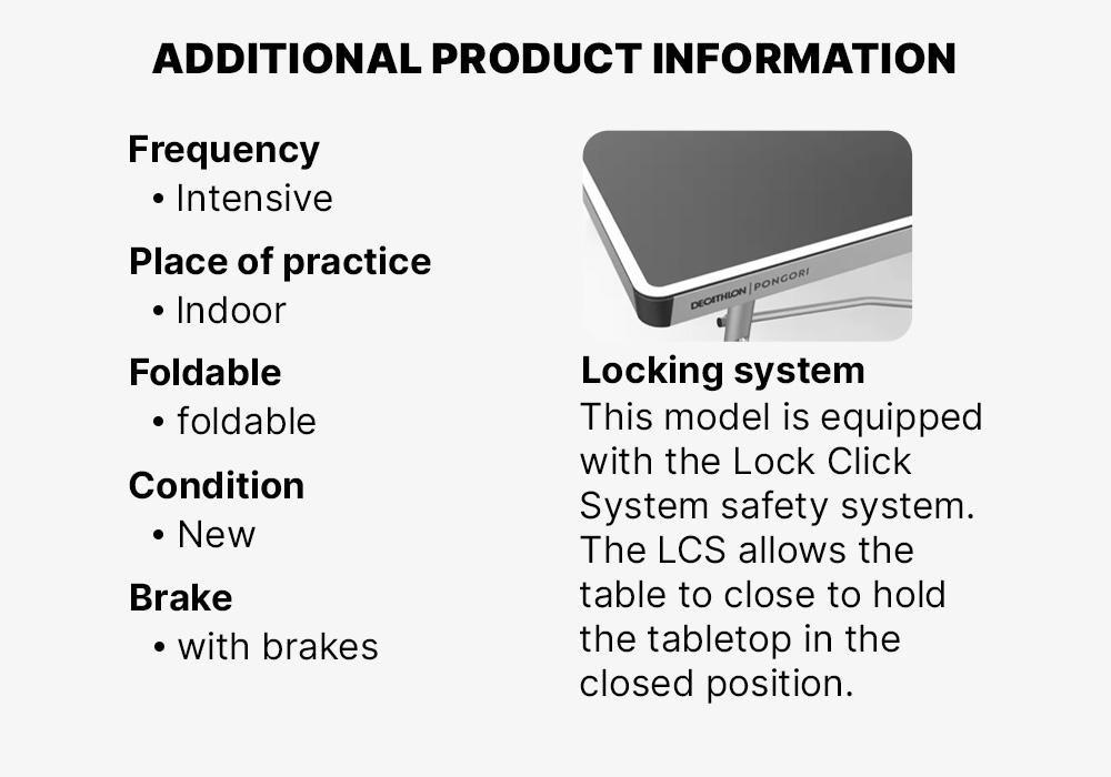 BLUE ITTF Approved Club/School Table Tennis Table TTT 500, No Color, medium