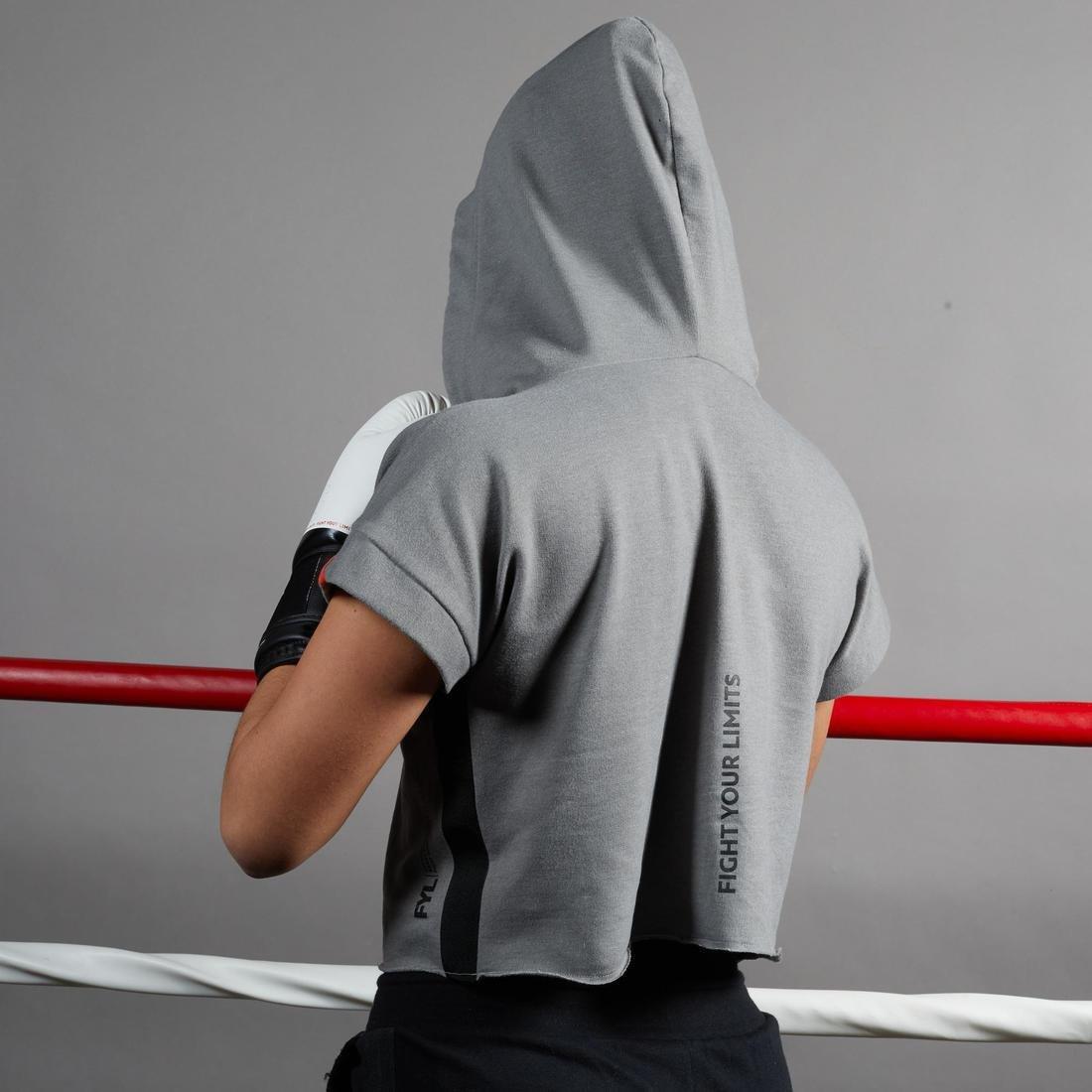 OUTSHOCK - Women's Boxing Hoodie 100, Squirrel Grey