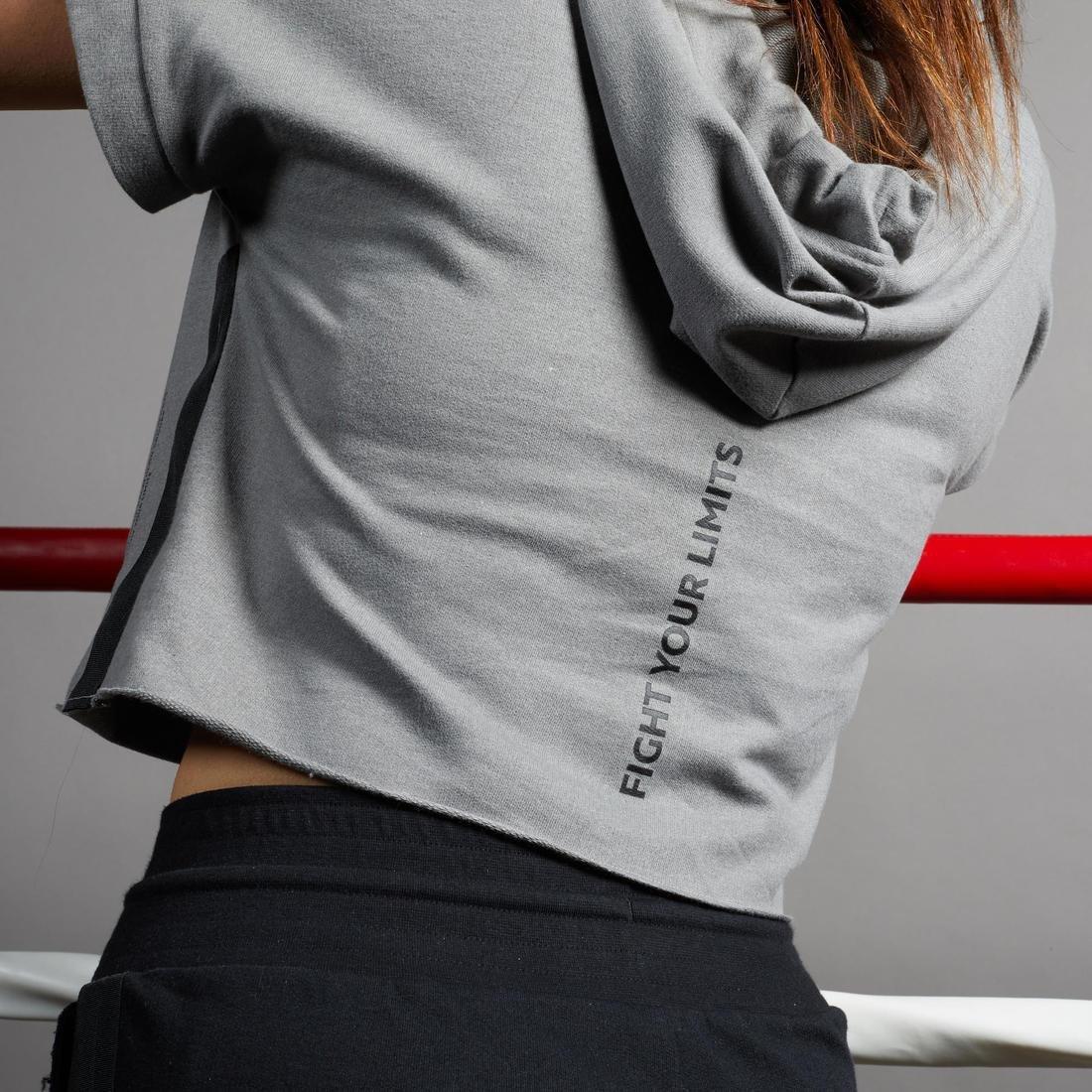 OUTSHOCK - Women's Boxing Hoodie 100, Squirrel Grey