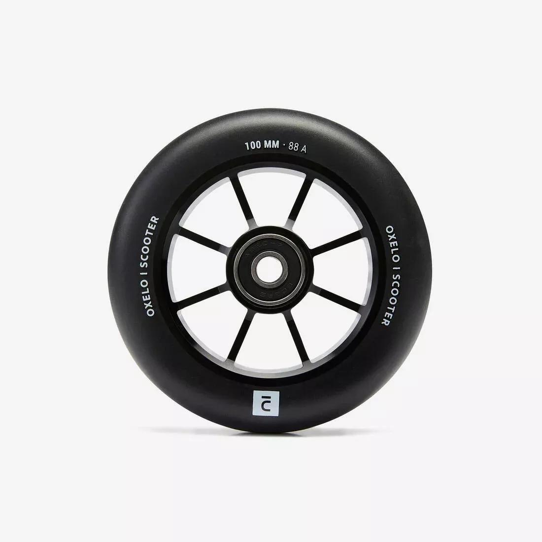 OXELO - Aluminium Pu85A Wheel Frame And Rubber, Black