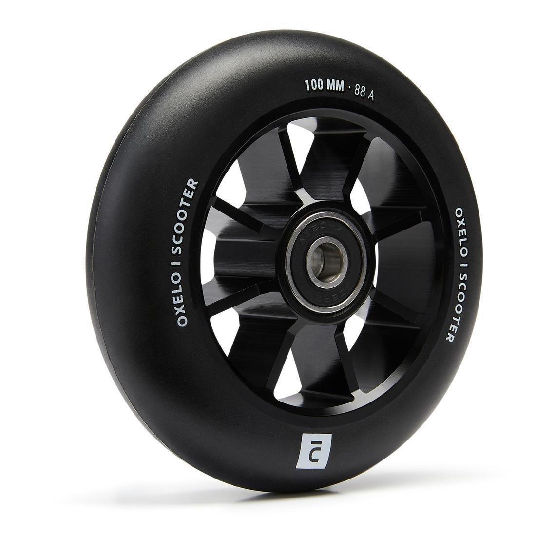 OXELO - Aluminium Pu85A Wheel Frame And Rubber, Black