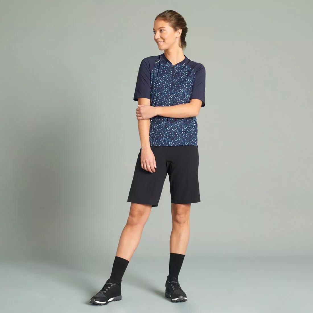 Women Mountain Biking Shorts - EXPL 700, Black, No Color, large image number 1