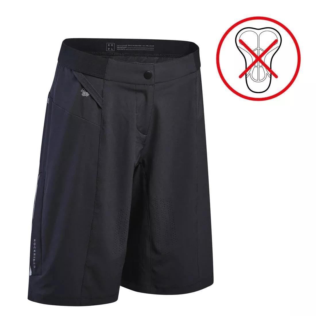 Women Mountain Biking Shorts - EXPL 700, Black, No Color, large image number 4