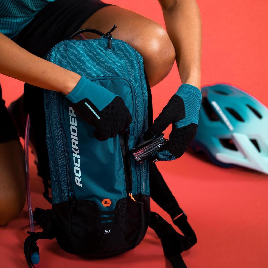 Mountain Bike Hydration Backpack St 520, Deep Petrol Blue, No Color, large image number 2