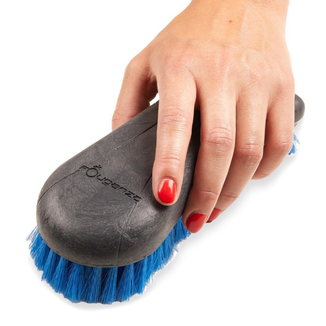Schooling Horse Riding Soft Brush - Large, Blue, No Color, large image number 2