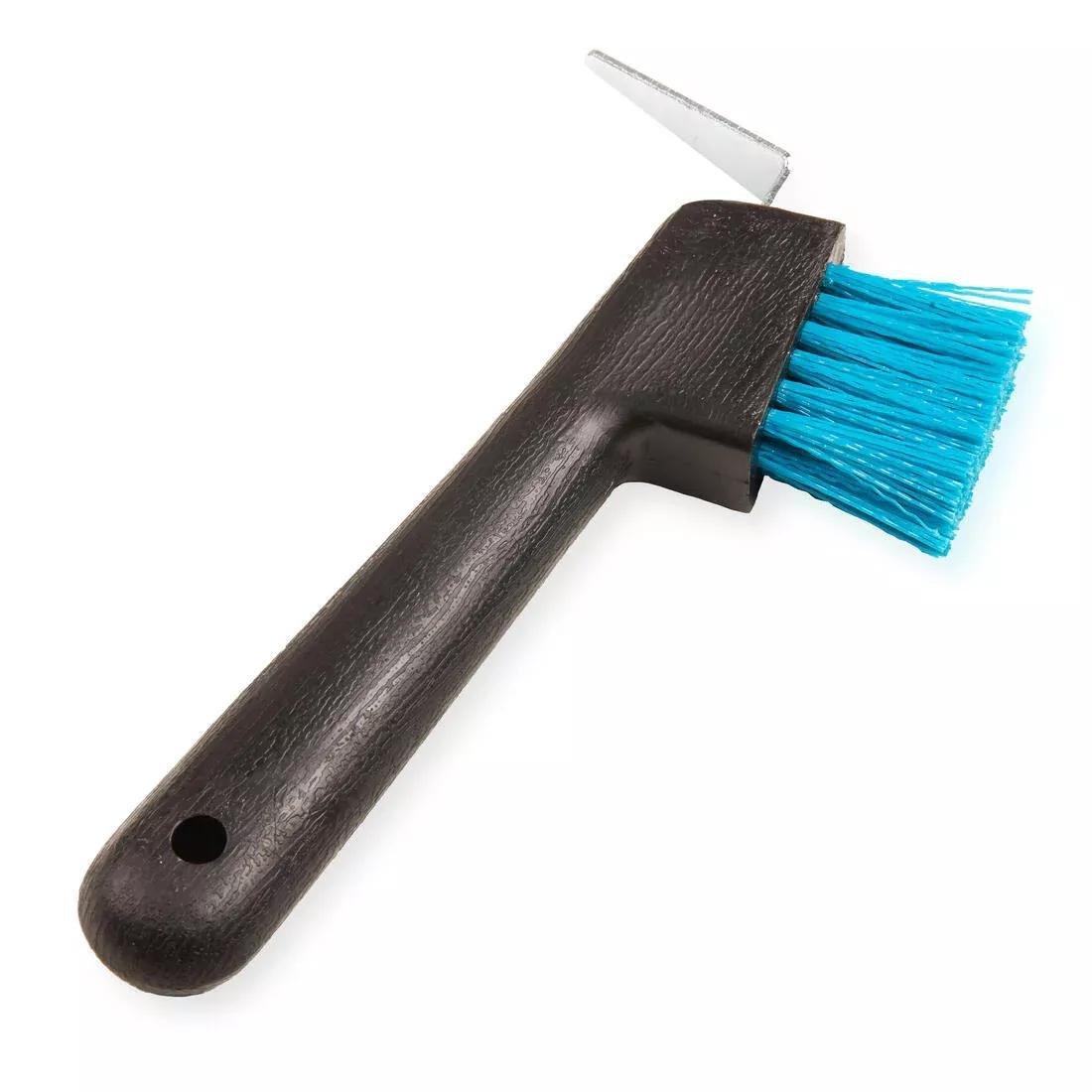 Horse Riding Hoof Pick Brush, Teal Green, No Color, large image number 1