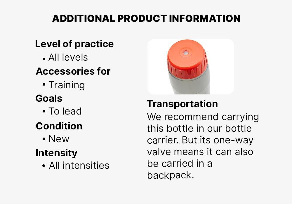 DEFAULT Hygienic Water Bottle - 1L, No Color, large image number 5
