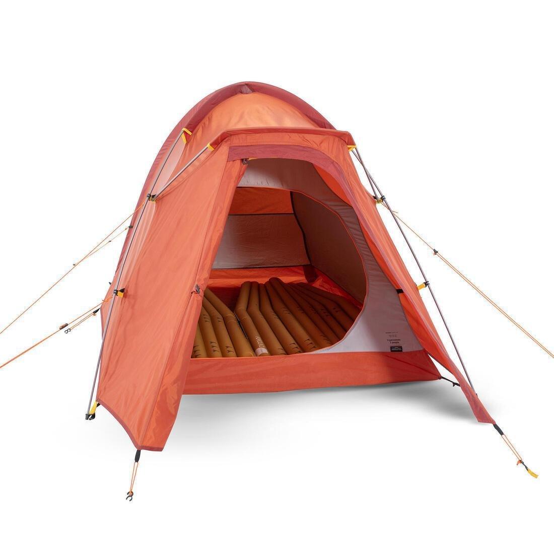 Freestanding 3-Season 2-Person Dome Tent, Orange, Dark Sepia, No Color, large image number 5