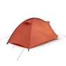 FORCLAZ - Freestanding 3-Season 2-Person Dome Tent, Orange, Dark Sepia