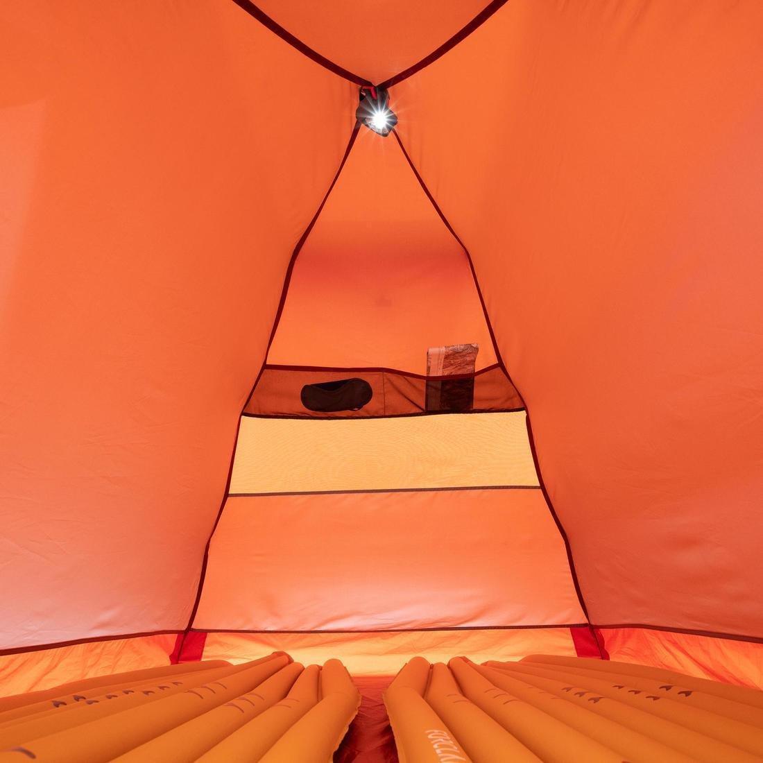 Freestanding 3-Season 2-Person Dome Tent, Orange, Dark Sepia, No Color, large image number 7