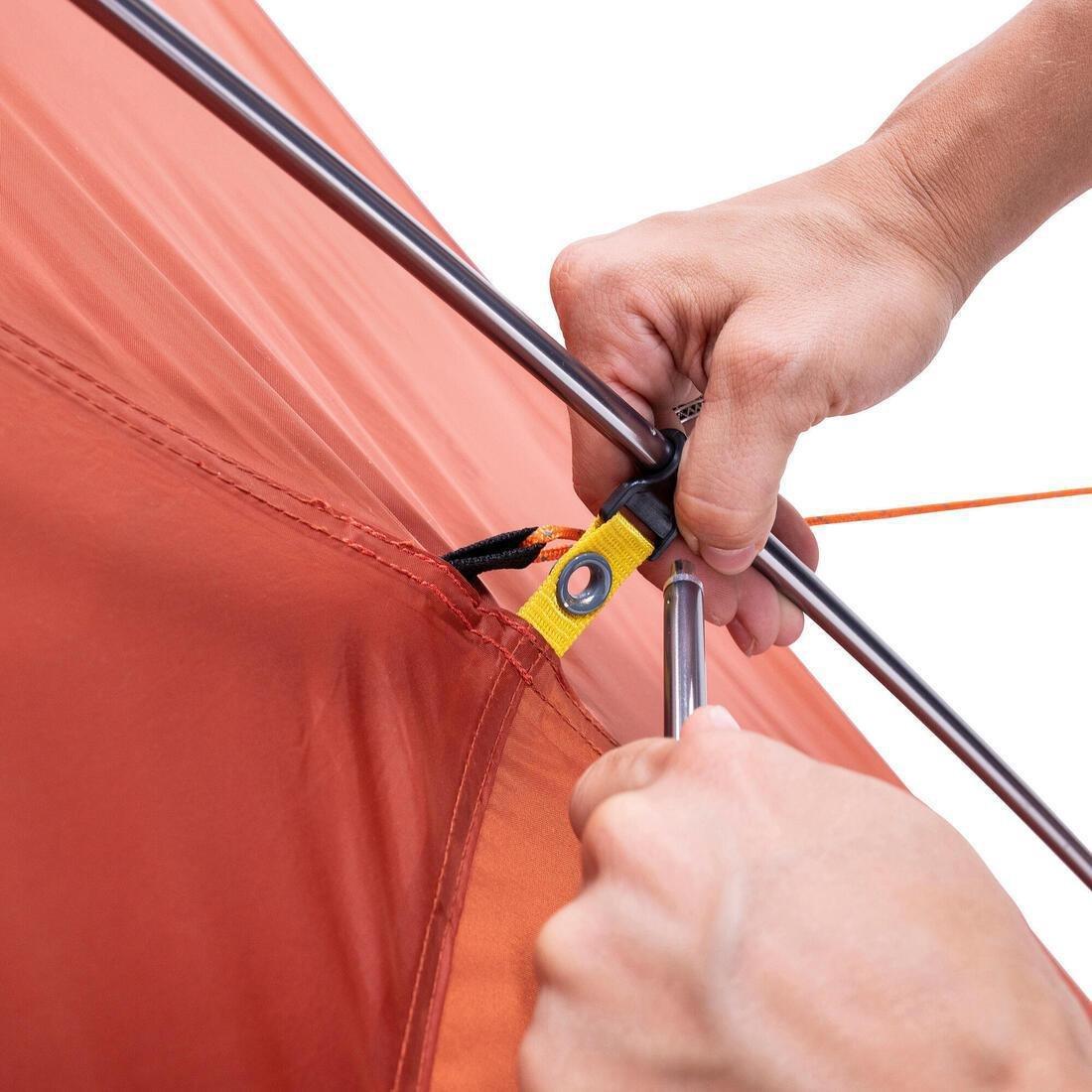 Freestanding 3-Season 2-Person Dome Tent, Orange, Dark Sepia, No Color, large image number 8