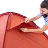 FORCLAZ - Freestanding 3-Season 2-Person Dome Tent, Orange, Dark Sepia