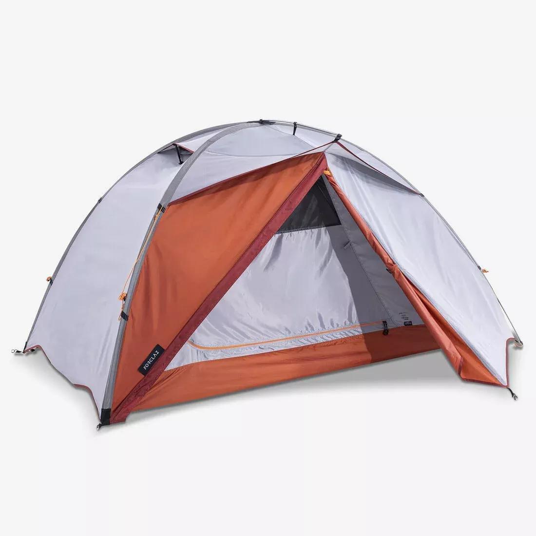 FORCLAZ - Trekking Dome Tent - 2 Person Mt500, Orange