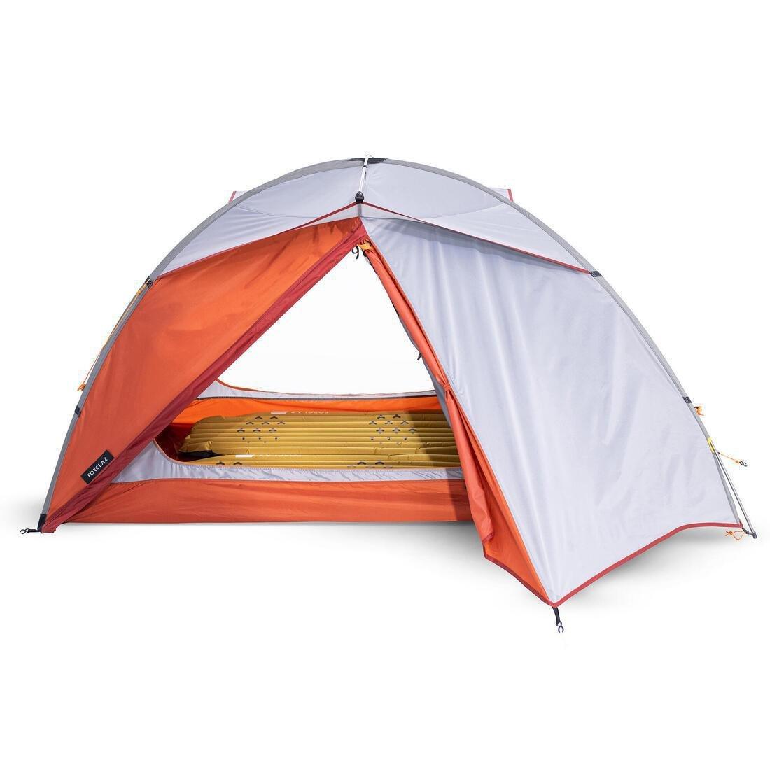 FORCLAZ - Trekking Dome Tent - 2 Person Mt500, Orange