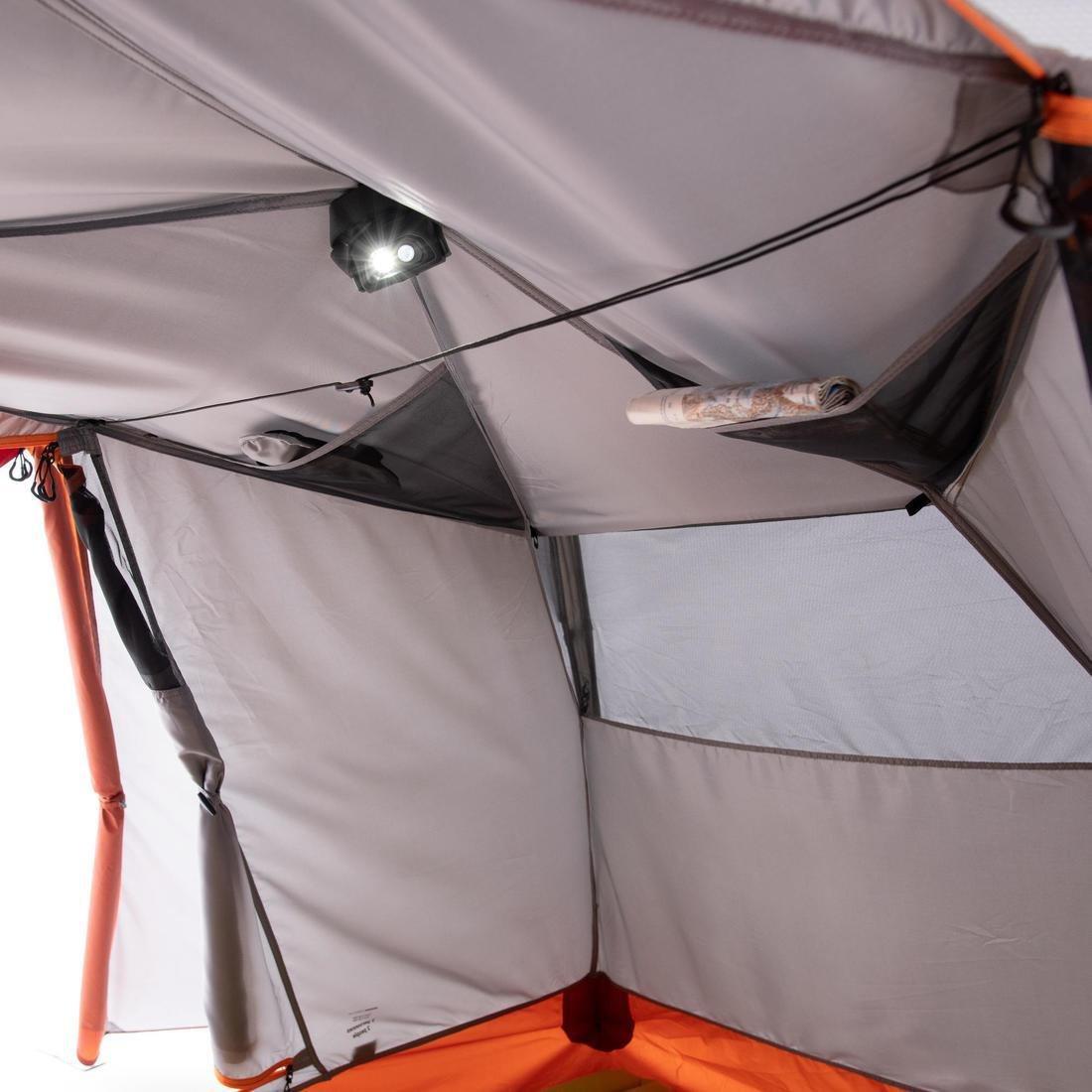 FORCLAZ - Trekking Dome Tent - 2 Person Mt500, Orange