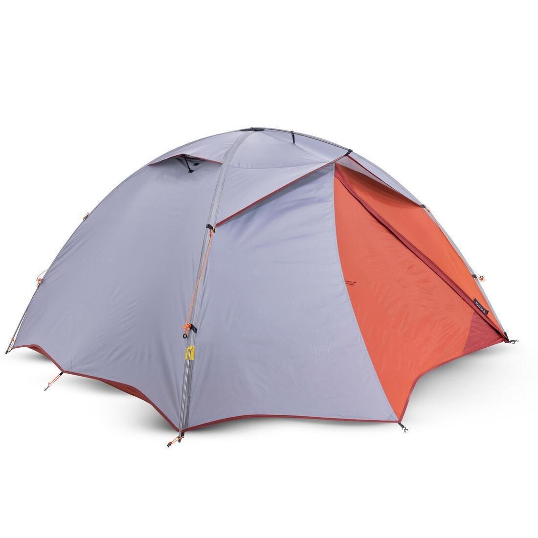 FORCLAZ - Trekking Dome Tent - 2 Person Mt500, Orange