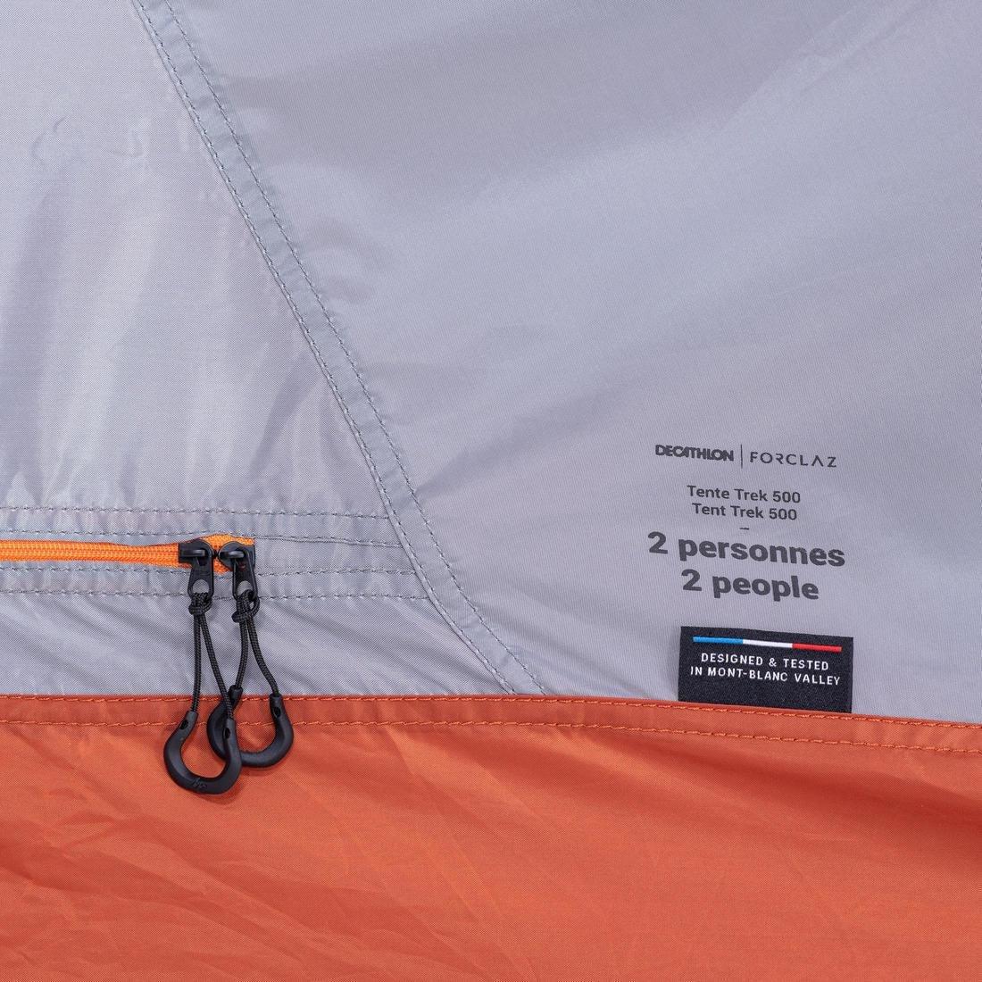 Self-Standing 3-Season 2-Person Dome Tent, Grey Orange, No Color, large image number 11