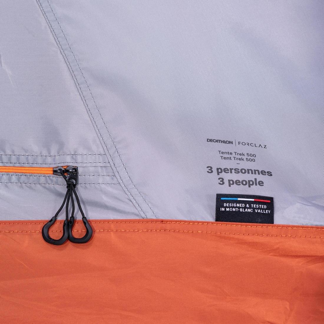 DEFAULT Dome Trekking Tent - 3 person - MT500, No Color, large image number 11
