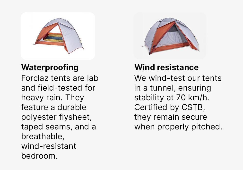 DEFAULT Dome Trekking Tent - 3 person - MT500, No Color, large image number 17