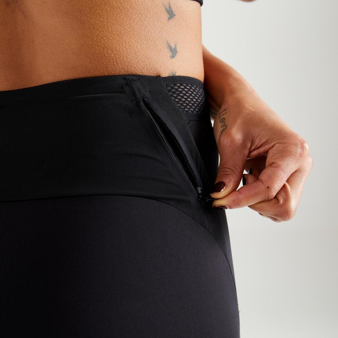 High-Waisted Shaping Fitness Cycling Shorts, Black, , large image number 6