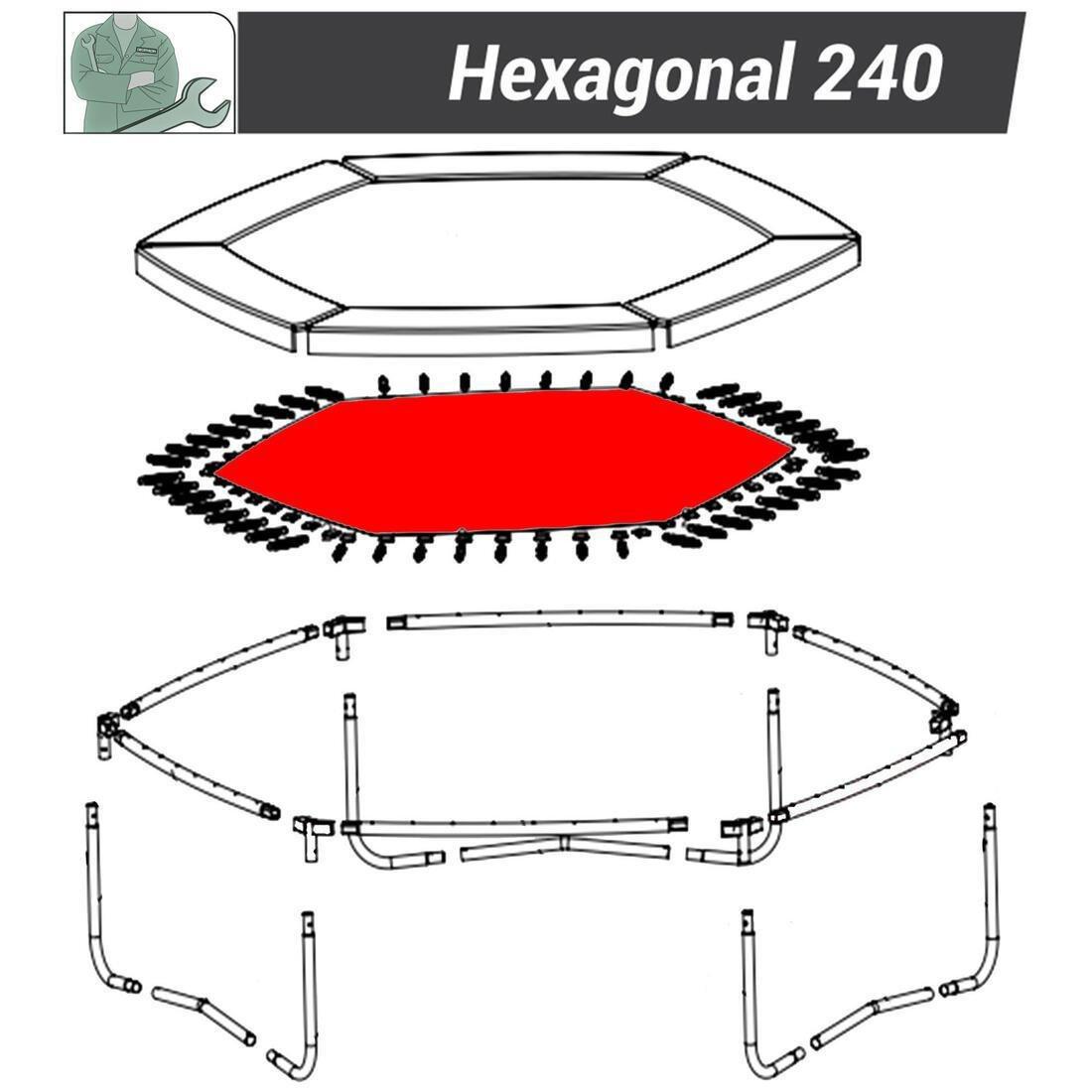 Jump Mat Hexagonal 240, No Color, medium