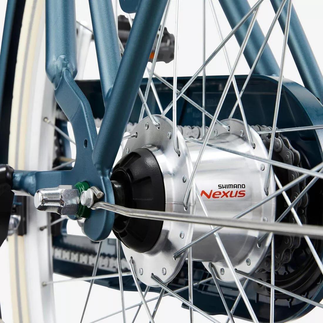 Low Frame City Bike - Elops 540, Blue, No Color, large image number 3