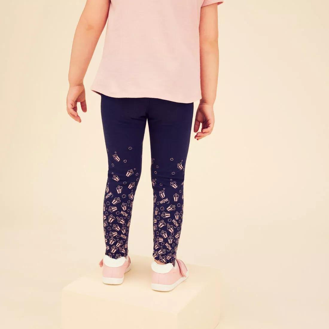 Kids Baby Gym Basic Leggings Print, Black, , large image number 9
