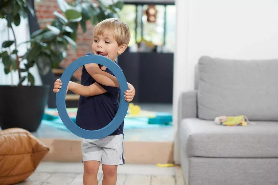 TEAL BLUE Kids' Baby Gym Lightweight Breathable T-Shirt, No Color, large image number 8