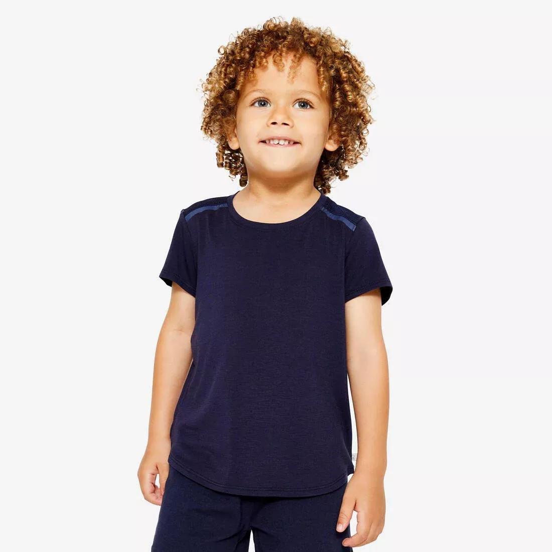 TEAL BLUE Kids' Baby Gym Lightweight Breathable T-Shirt, No Color, large image number 14