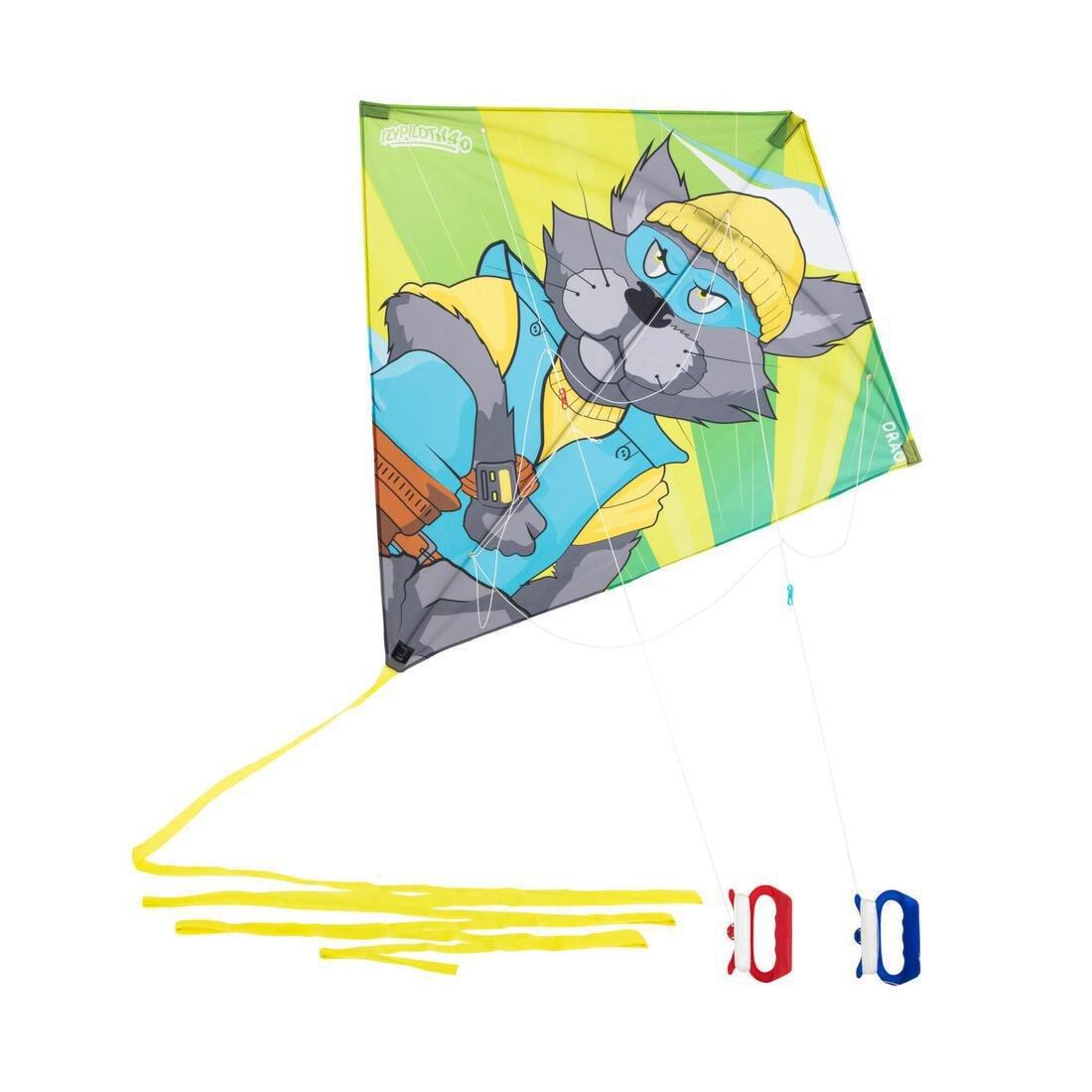 Modular 2-In-1 Kite (Stunt - Static) - Izypilot 140 Cat, Blue, No Color, large image number 0