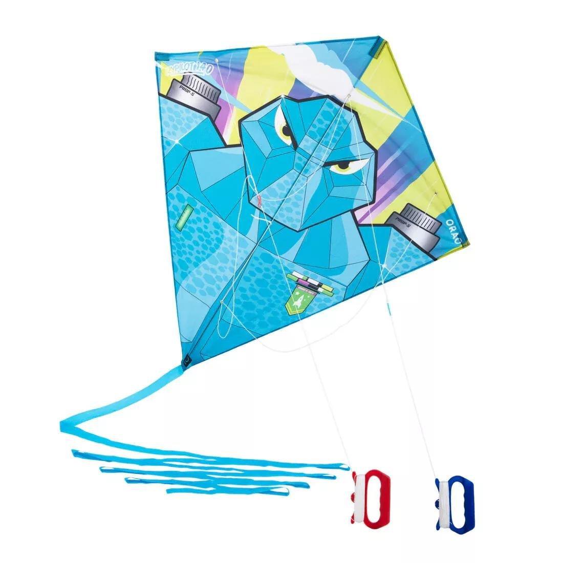 LIGHT SKY BLUE MODULAR 2-IN-1 KITE (STUNT<->STATIC) - IZYPILOT 140, No Color, medium